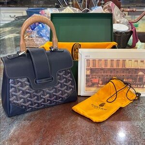 COPY - Goyard Black and Blue Satchel